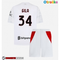 Otroške Nogometnih dresov AC Milan Mario Gila #34 Gostujoči 2026-27 Kratki rokavi (+ hlače)